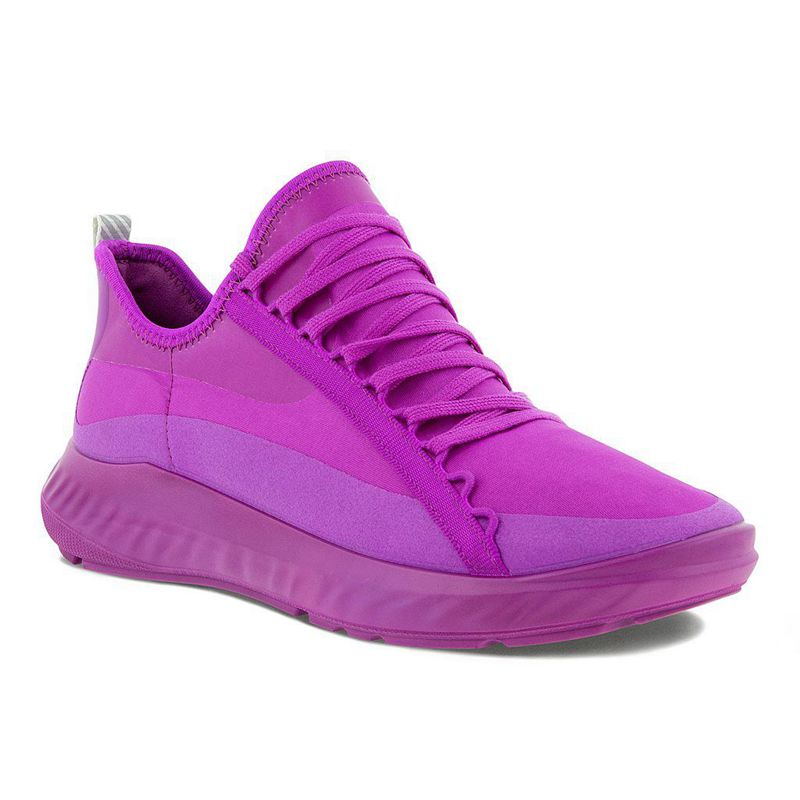 Women Flats Ecco St.1 Lite W - Sneakers Purple - India HEWLQM950